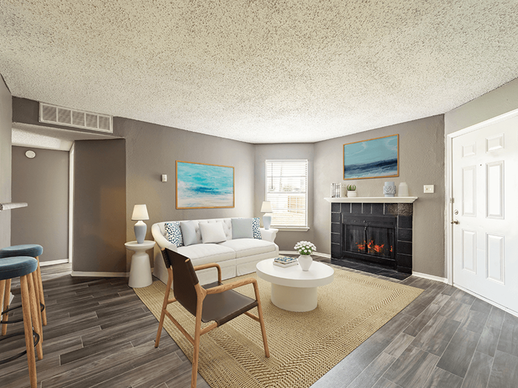 apartment with fireplace at summit on the lake